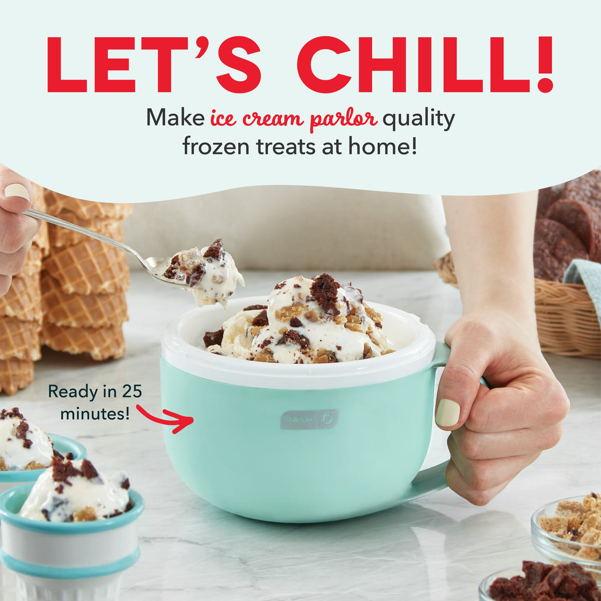 Coffee Mug, My Ice Cream Maker for Everyday Drinks, Home and Entertaining, 2 Sizes and 2 Colors image 2