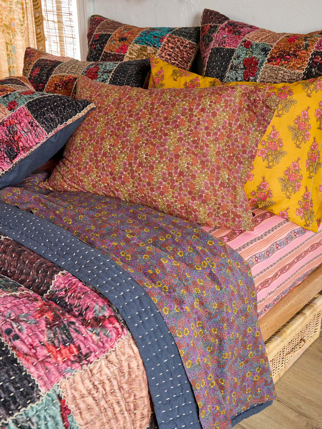 Pillowcase, Mix & Match Cotton , Single Groove Floral for Everyday Bedding and Bedroom Refreshes, 2 Size Options image 2