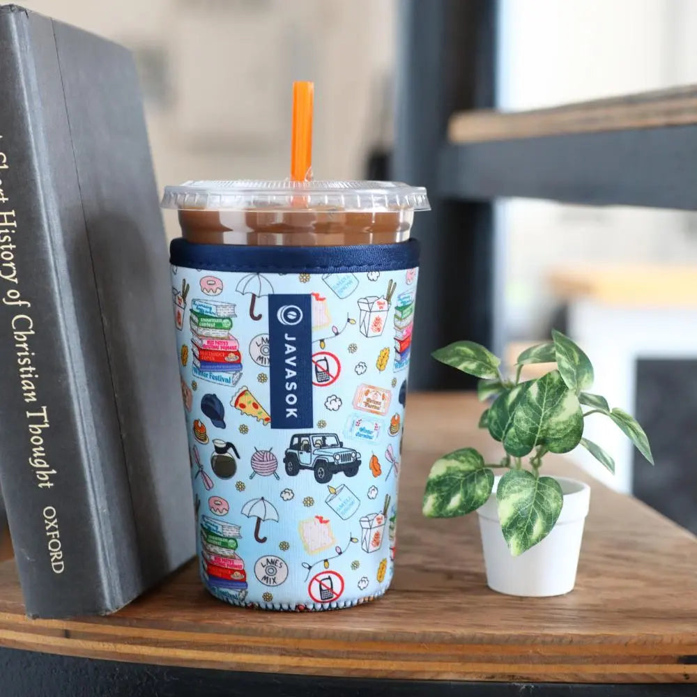 Reusable Cup Sleeve, Fast Talker, Lightweight Design, Neoprene Construction for Coffee Cups, Daily Commutes and Dry Hands, 4 Size Options image 2