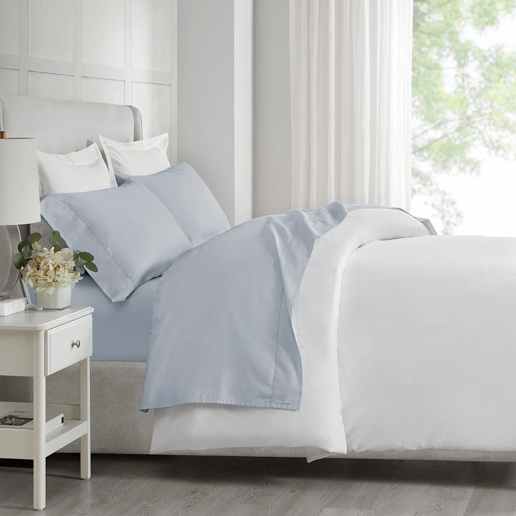 Bed Sheet Set, 500 Thread Count Egyptian Cotton Deep Pocket, Machine-Washable Care for Everyday Bedroom Comfort and Guest Rooms image 2