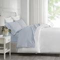 Bed Sheet Set, 500 Thread Count Egyptian Cotton Deep Pocket, Machine-Washable Care for Everyday Bedroom Comfort and Guest Rooms image 2