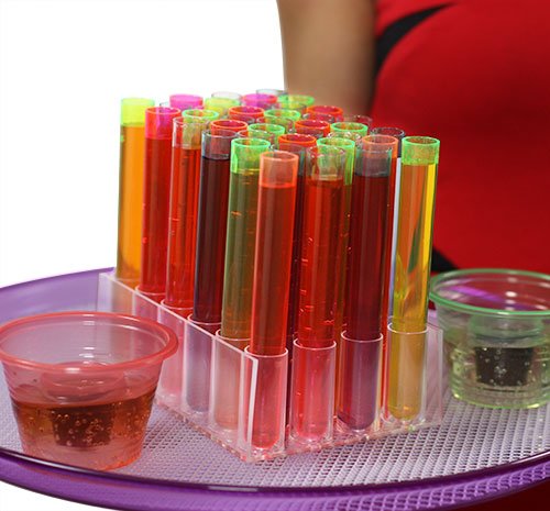 Drinkware, Tube SHOTZ Test Tube Shooters Polystyrene for Kitchen Tables, Workspaces and Daily Hydration, 13 Color Options image 2