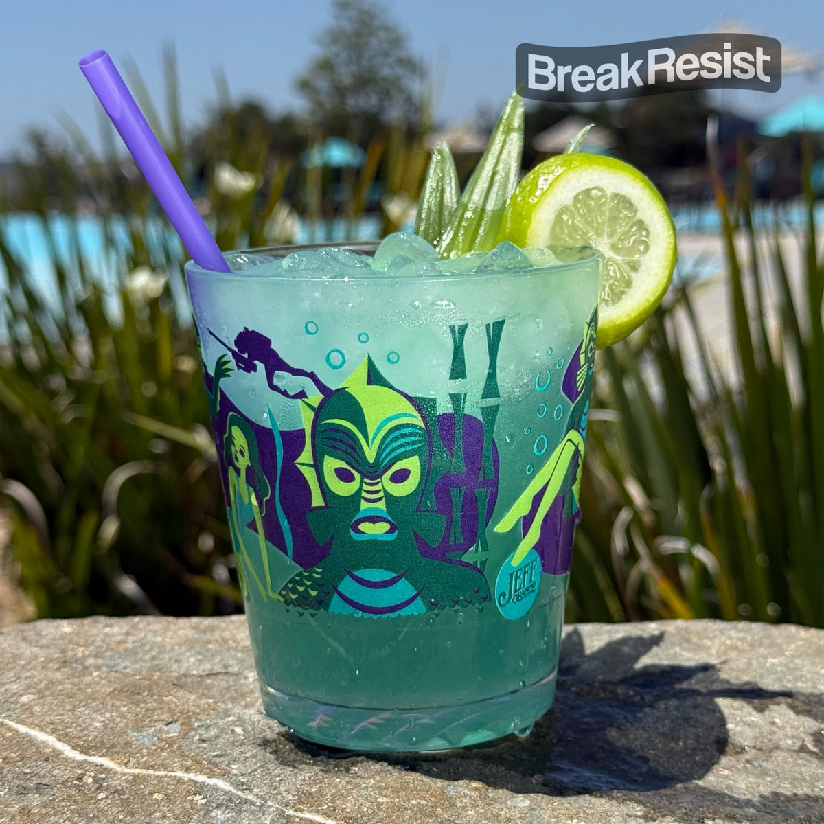 Reusable Tumbler, Jeff Granito's 'Creature Feature' BreakResist, Stackable Design for Kitchen Tables, Workspaces and Daily Hydration image 2