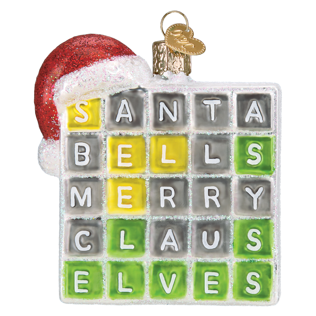 Seasonal Home Decor, Merry Words Ornament for Mantels, Tables and Seasonal Decorating, Designed for Everyday Home Use image 2