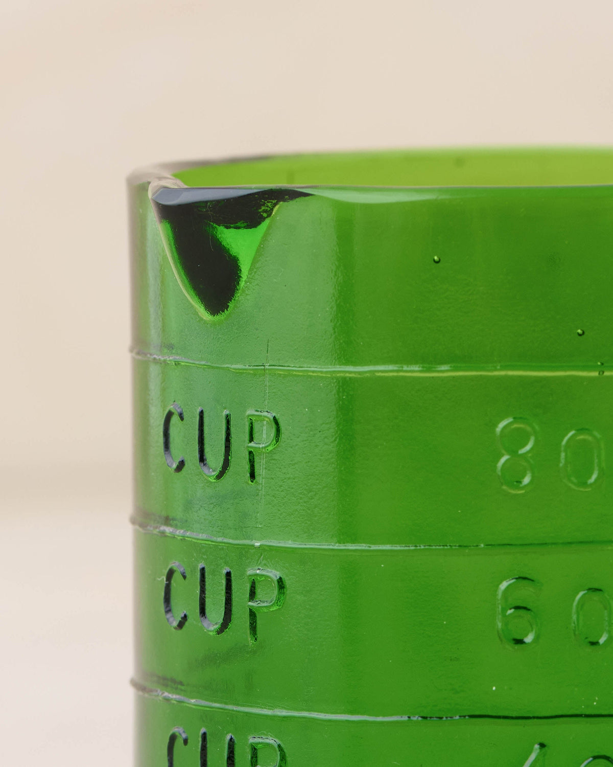 Measuring Cup, Green Glass One for Measuring Ingredients, Baking and Kitchen Prep, Designed for Everyday Home Use image 2