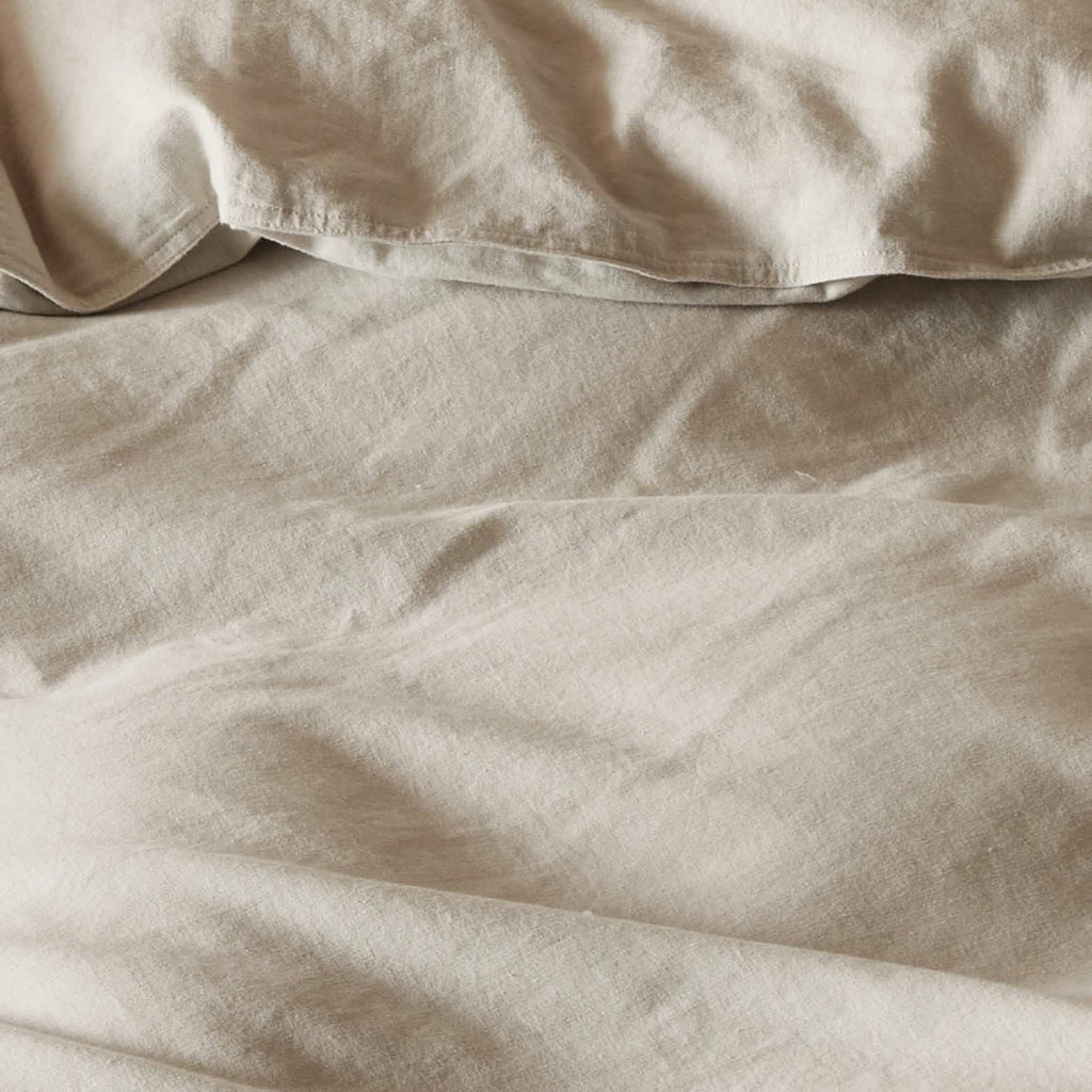 Duvet Cover Set, Cotton Linen Hybrid, Lightweight Design, Breathable Construction for Bedroom Bedding Refresh and Everyday Comfort image 3