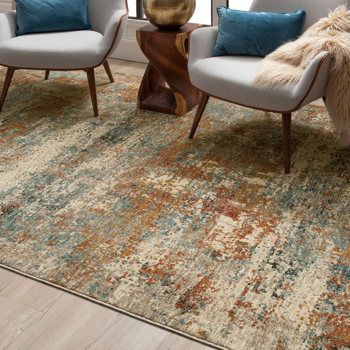 Area Rug, Marash Ankara Beige for Living Rooms, Bedrooms and Entryways, 7 Size Options, Designed for Hallways, Dining Spaces and Home Decor image 3