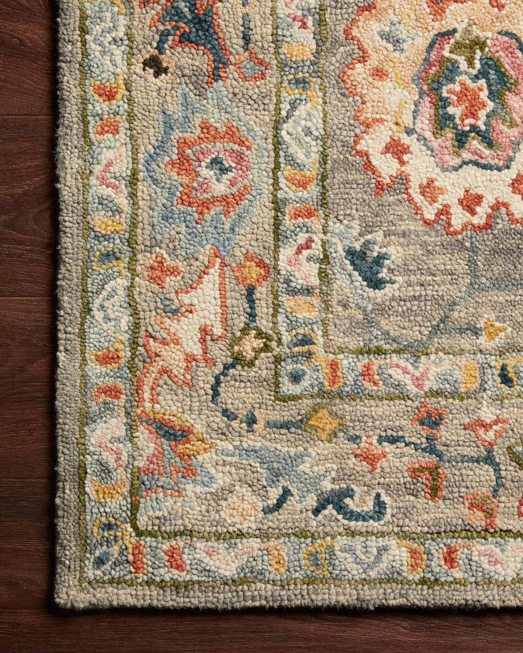 Area Rug, Padma PMA 01 Grey Multi for Hallways, Dining Spaces and Home Decor, 12 Size Options image 3