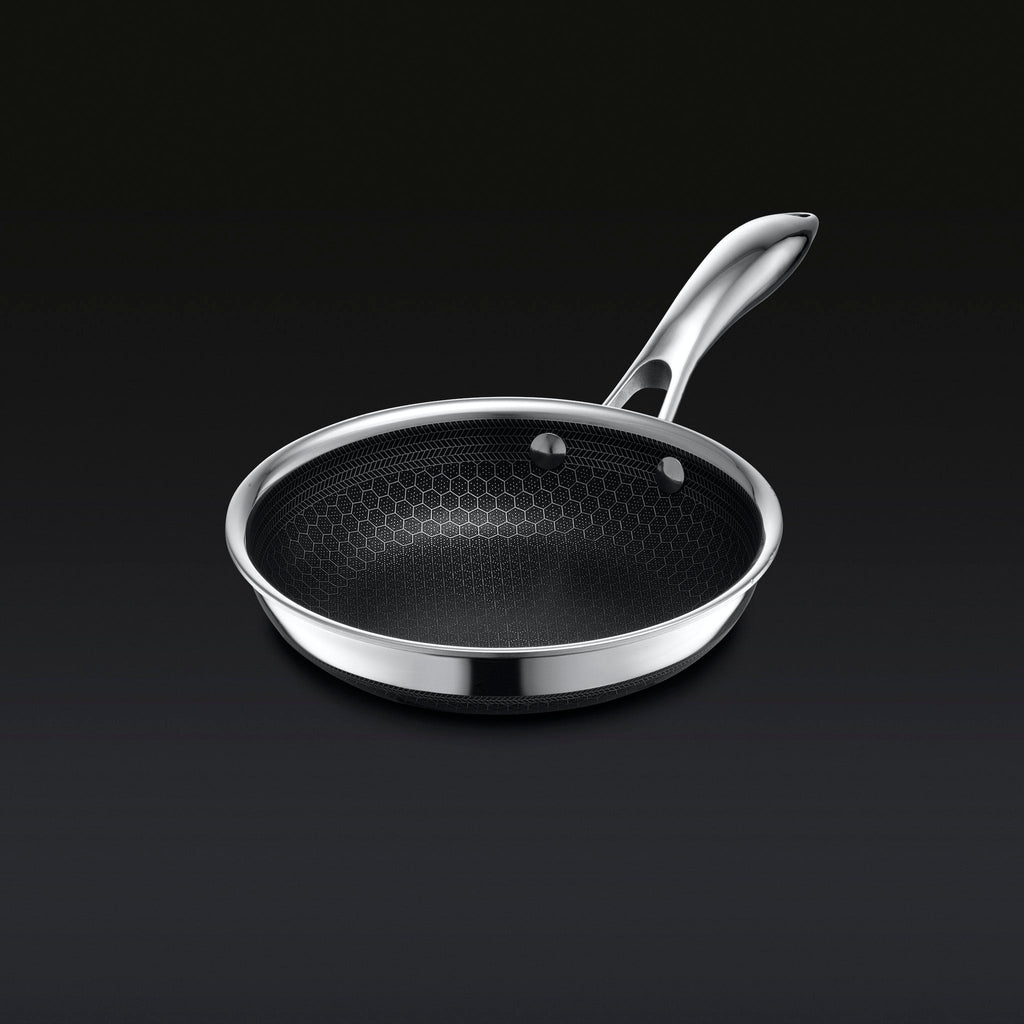 Stainless Steel Fry Pan, Hybrid with Lid, 7" for Stovetop Cooking, Family Meals and Daily Kitchen Use image 3