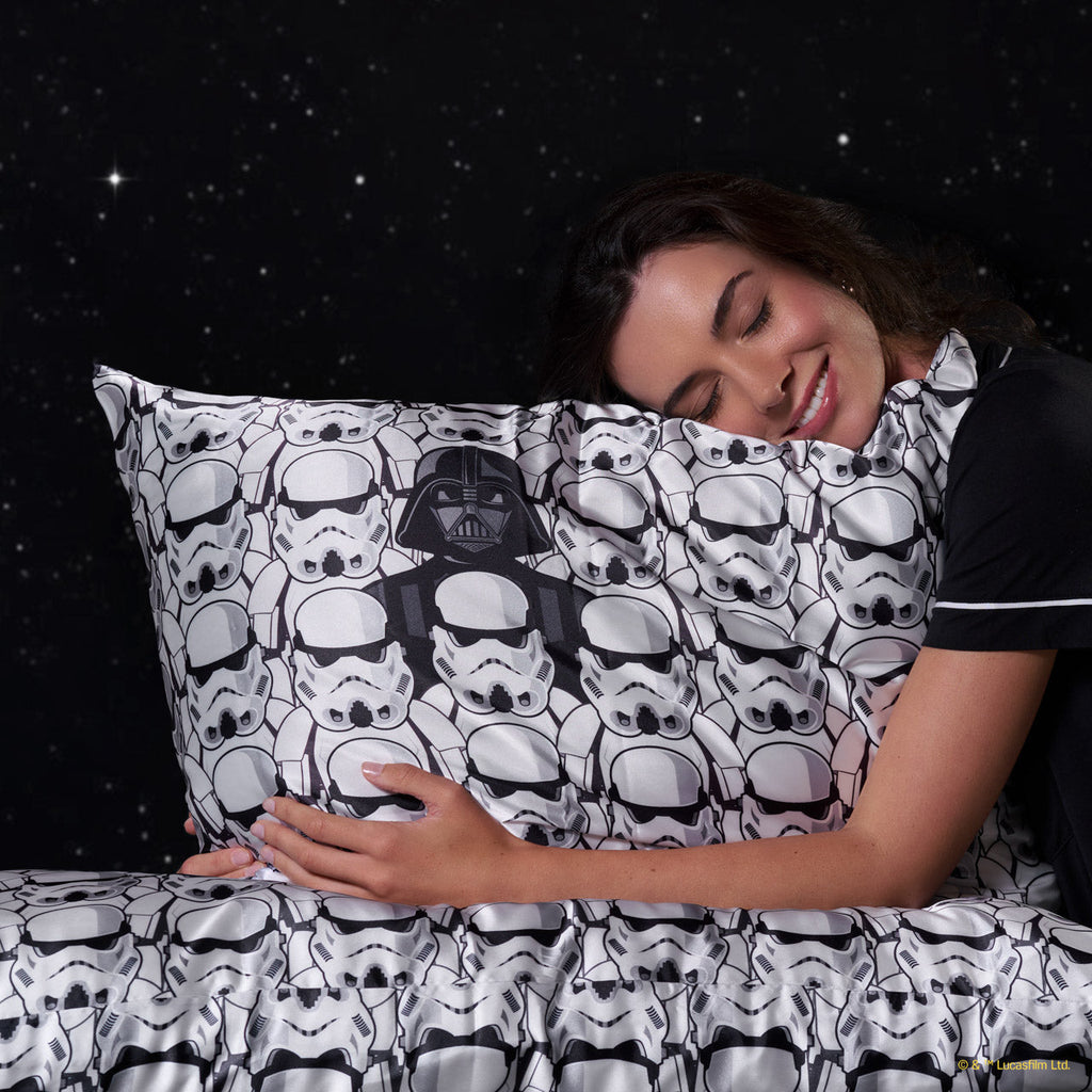 Pillowcase Set, Kitsch Satin in Darth Vader & Stormtroopers 2 for Guest Rooms and Daily Bedroom Comfort image 3