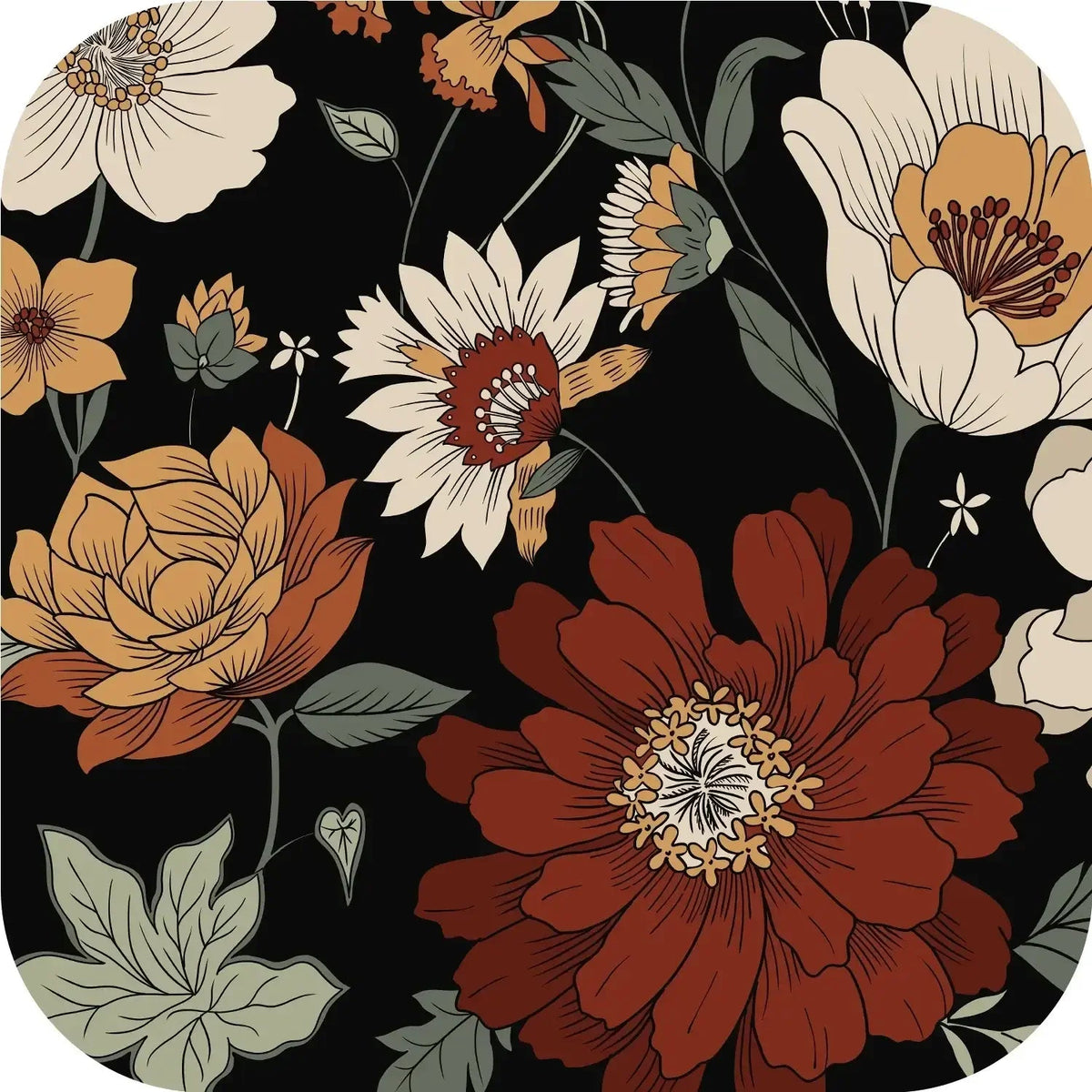 Window Curtain, Hannah Floral Blackout Curtains (2 Panels), Lightweight Design for Bedrooms, Living Rooms and Home Privacy image 3