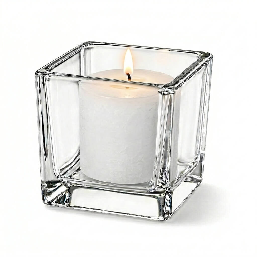 Decorative Candle, Eastland Square Votive Holder Set of 72 for Living Rooms, Bedrooms and Relaxing Evenings image 3