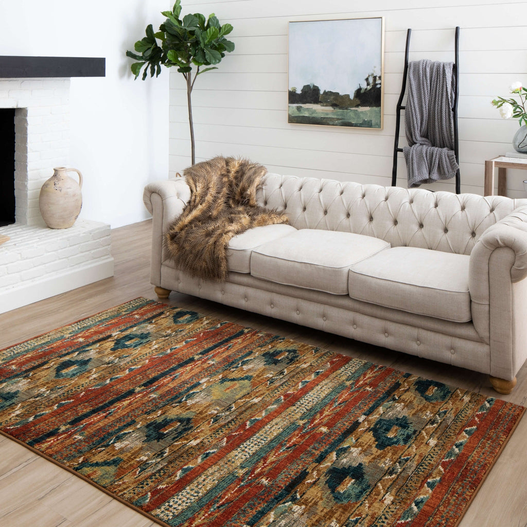 Area Rug, Spice Market Infused Aquamarine for Living Rooms, Bedrooms and Entryways, 16 Size Options image 3