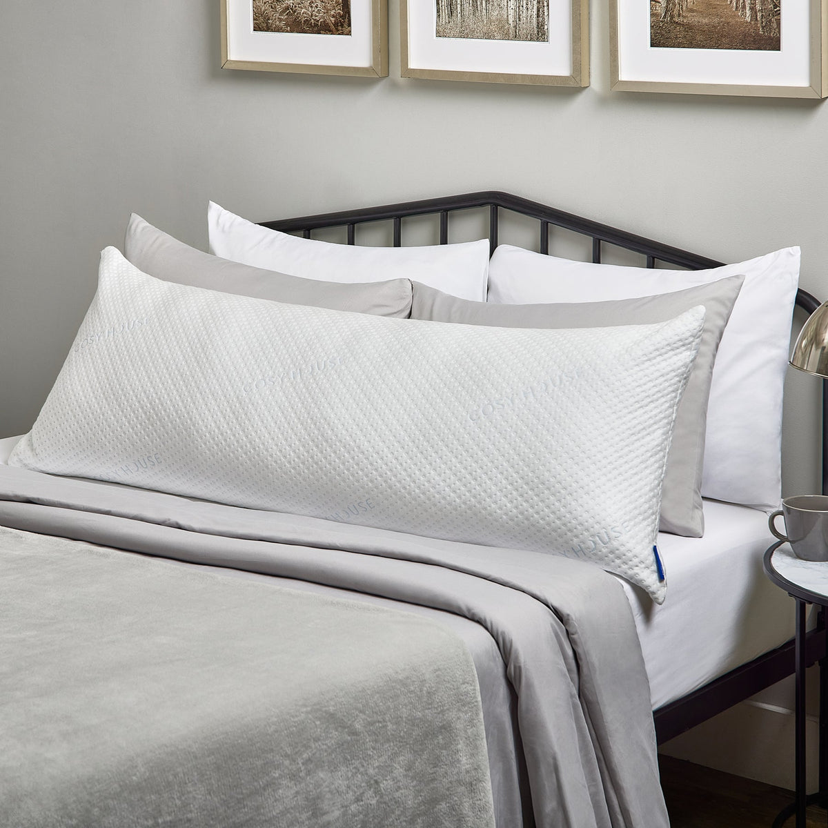 Bed Pillow, Body, Hypoallergenic Comfort for Everyday Sleep and Guest Room Bedding, Designed for Sleeping, Reading and Bedroom Comfort image 3