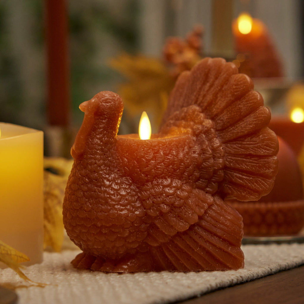 Flameless Candle, Adobe Turkey for Mantels, Entryways and Holiday Displays, Designed for Everyday Home Use image 3