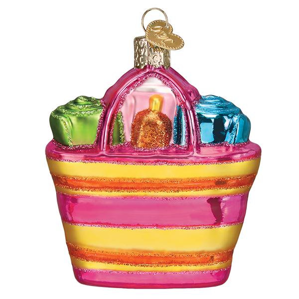 Seasonal Home Decor, Beach Bag Ornament for Holiday Displays, Shelves and Festive Rooms, Designed for Everyday Home Use image 3