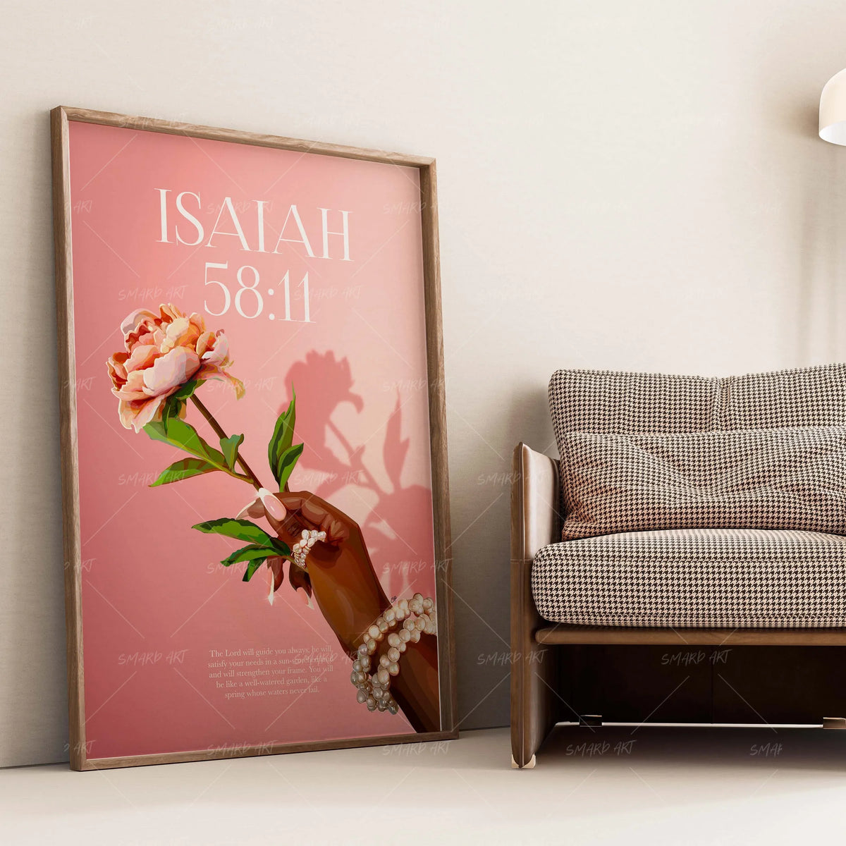 Wall Art Print, Isaiah 58:11 for Living Rooms, Bedrooms and Home Offices, 4 Size Options, Designed for Gallery Walls and Modern Room Decor image 3