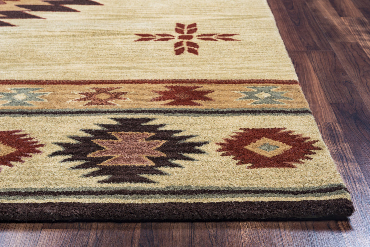 Area Rug, Southwest SU2007 Khaki for Hallways, Dining Spaces and Home Decor, 12 Size Options image 3