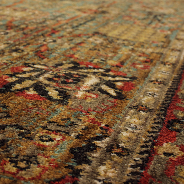 Area Rug, Spice Market Myanmar Aquamarine for Living Rooms, Bedrooms and Entryways, 5 Size Options image 3