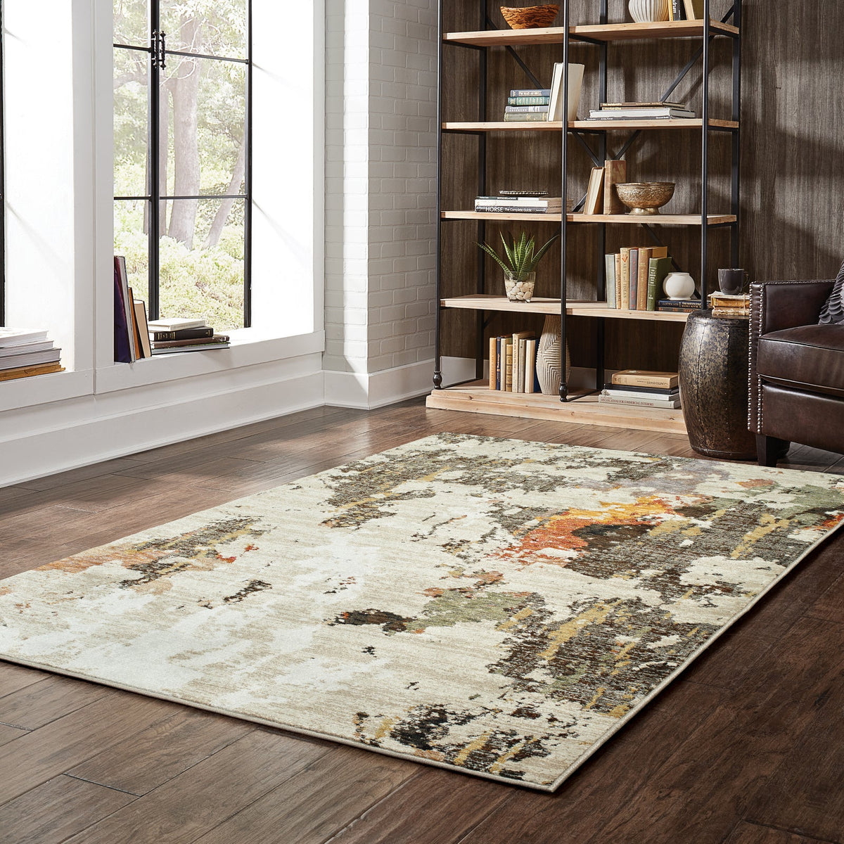 Area Rug, Evolution 7770J Beige Charcoal for Hallways, Dining Spaces and Home Decor, 11 Size Options image 3