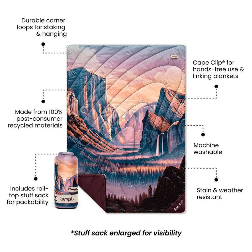 Cozy Throw Blanket, Original Puffy Yosemite Dawn for Living Rooms, Bedrooms and Everyday Lounging image 3