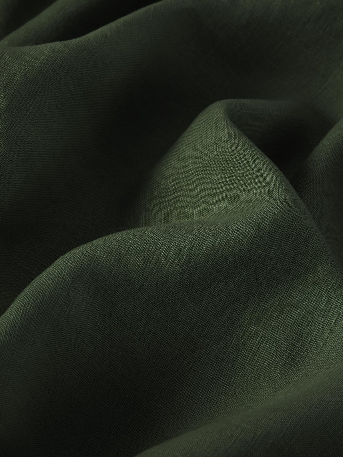 Fitted Sheet, Fern Green 100% Linen for Bedroom Comfort, Bed Layering and Everyday Sleep, 4 Size Options image 3