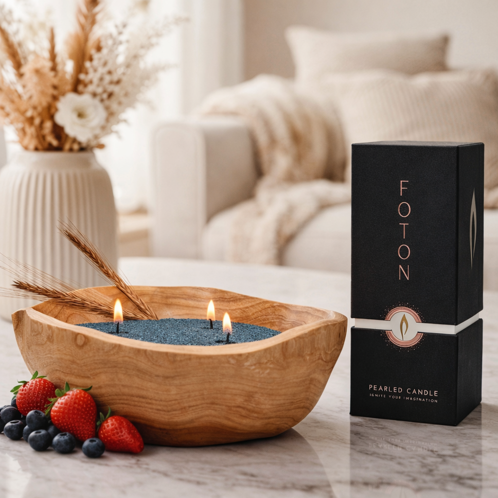 Decorative Candle, Bougie Berry LIMITED EDITION for Living Rooms, Bedrooms and Relaxing Evenings, 3 Size Options image 3