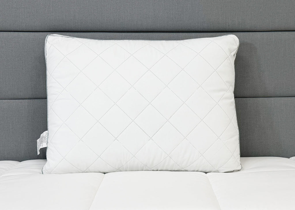 Bed Pillow, Envirosleep Diamond Support Gel Fiber Fill, Breathable Construction for Sleeping, Reading and Bedroom Comfort, 3 Size Options image 3
