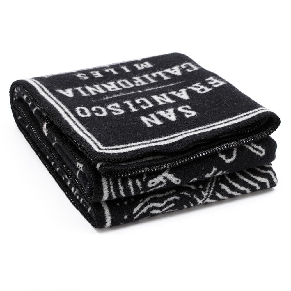 Cozy Throw Blanket, San Francisco Map Wool, Hypoallergenic Comfort for Sofas, Beds and Relaxing at Home image 3