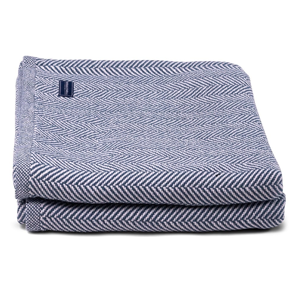Cozy Throw Blanket, Penobscot Cotton Indigo for Living Rooms, Bedrooms and Everyday Lounging, 4 Size Options image 3