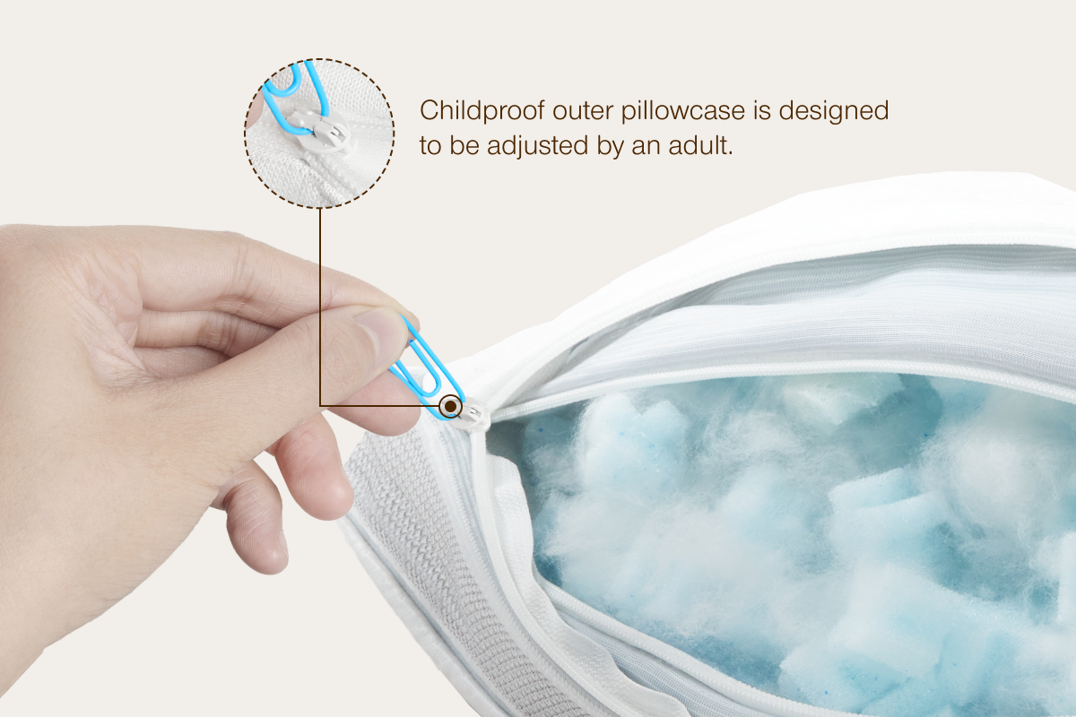 Bed Pillow, Cool and Adjustable Toddler, Cooling Comfort, Breathable Construction for Everyday Sleep and Guest Room Bedding image 3