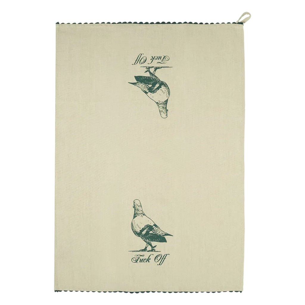 Kitchen Tea Towel Set, PLEASANTRIES FUCK OFF for Cooking Areas, Hand Drying and Kitchen Decor image 3