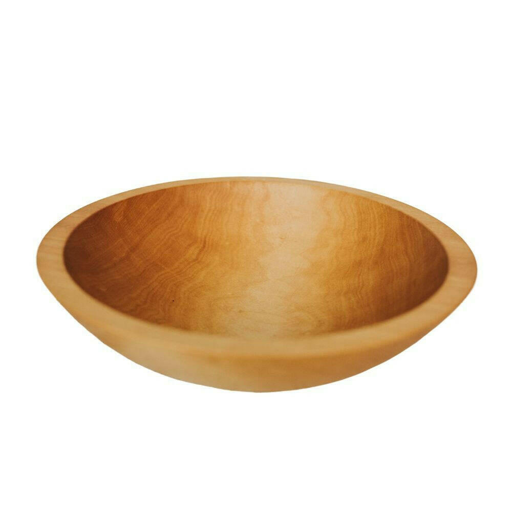 Salad Serving Bowl, 12 Inch Sugar Maple Wooden for Salads, Side Dishes and Family Meals, Designed for Everyday Home Use image 3