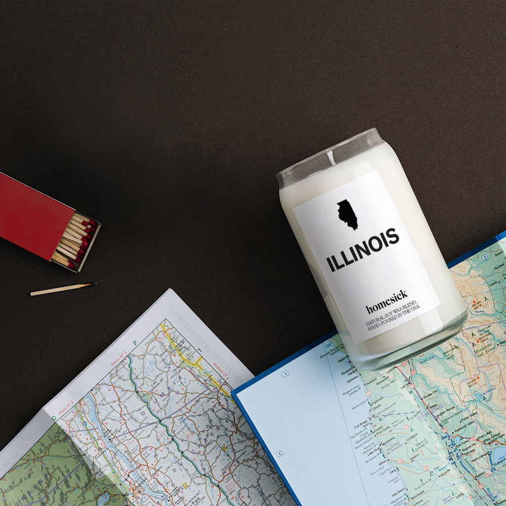 Scented Candle, Illinois for Living Room Ambience, Mantel Displays and Home Fragrance, Designed for Everyday Home Use image 3