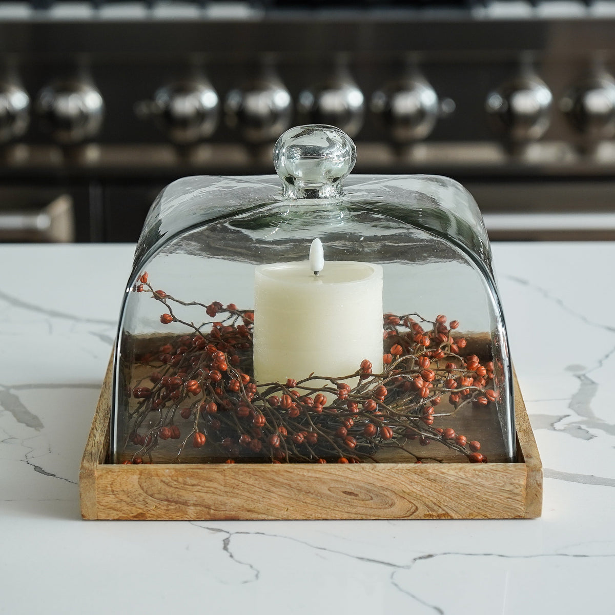 Decorative Candle, Mini Pumpkin Berries Ring for Living Rooms, Bedrooms and Relaxing Evenings image 3