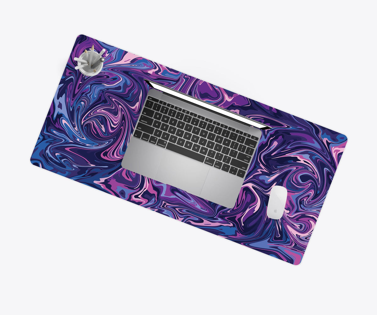 Desk Mat, Purple Storm, Machine-Washable Care, Non-Slip Design for Workspaces, Desks and Everyday Productivity, 4 Size Options image 3