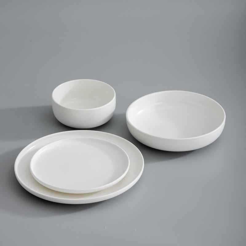 Dinnerware, Minimalist Salad Plate for Everyday Meals and Table Settings, 4 Sizes and 5 Colors image 3