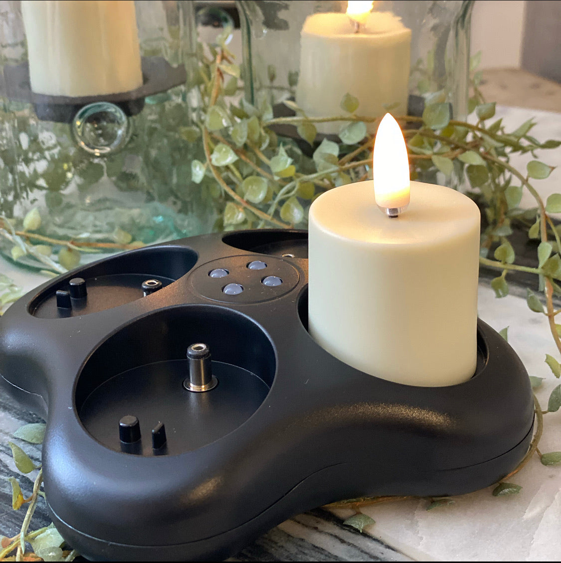 Decorative Candle, Rechargeable Flameless Votive Set of 4 for Entryways, Mantels and Everyday Home Ambience image 3