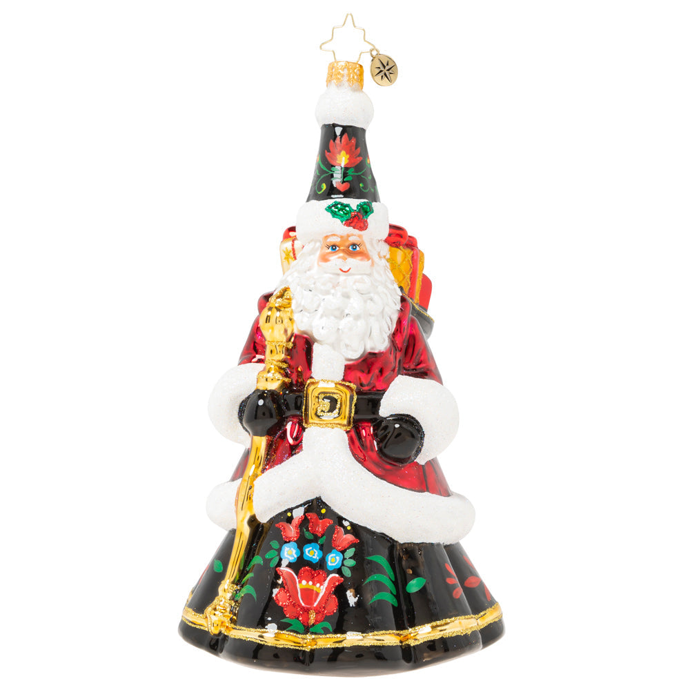 Seasonal Home Decor, Festive Folk Santa for Holiday Displays, Shelves and Festive Rooms, Designed for Everyday Home Use image 3