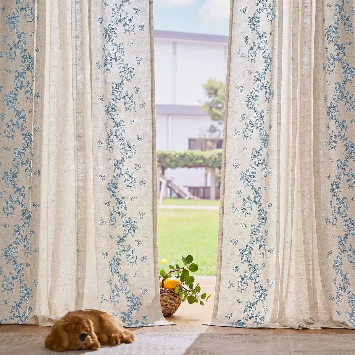 Window Curtain, Embroidered Vine Linen Blend Curtains (2, Machine-Washable Care for Bedrooms, Living Rooms and Home Privacy image 3