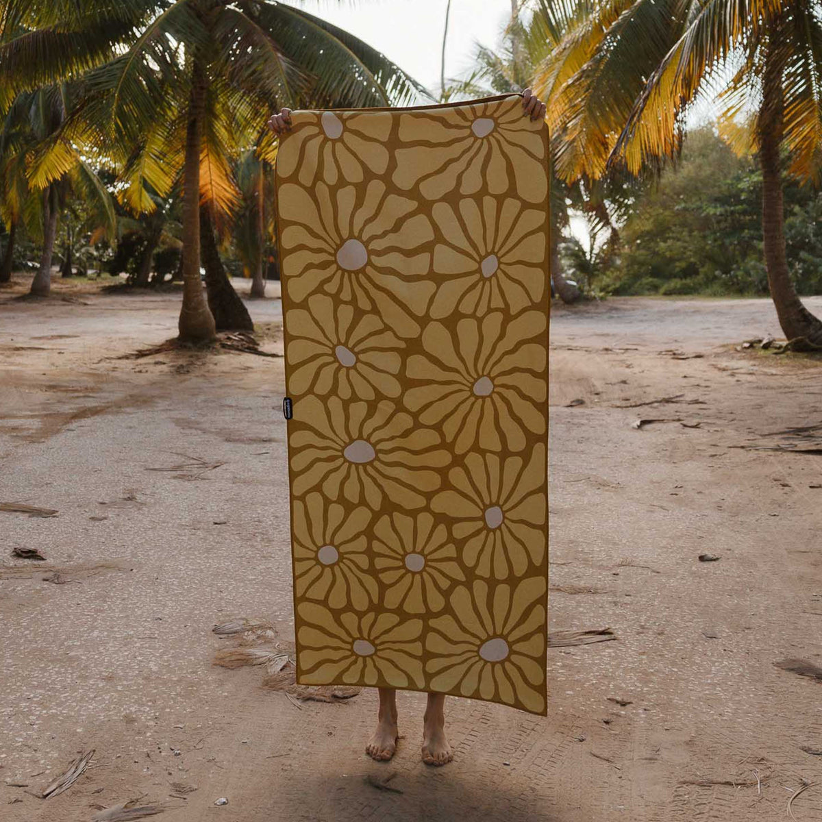 Bath Linen, Original Towel: Lazy Daisy Gold for Home Bathrooms and Everyday Care, Designed for Daily Bathroom Routines and Guest Baths image 3