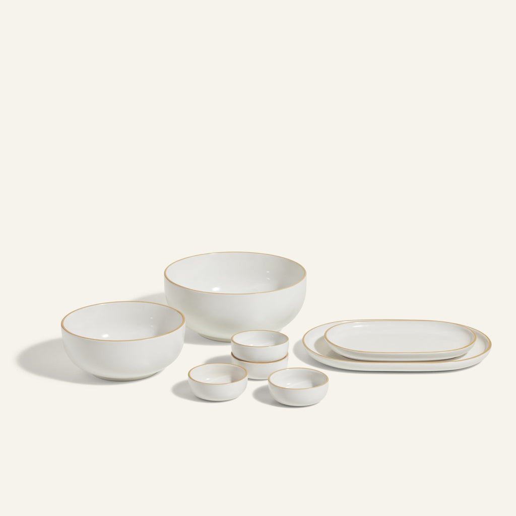 Dinnerware, Serving Set for Everyday Meals and Table Settings, 5 Color Options, Designed for Family Dining, Serving and Entertaining image 3