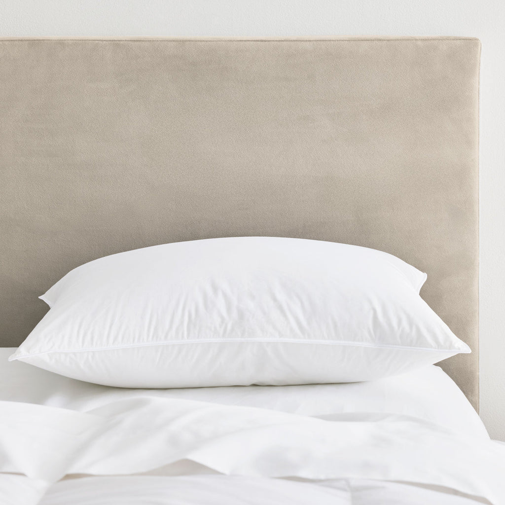 Bed Pillow, Made in Germany European Down, Lightweight Design, Breathable Construction for Sleeping, Reading and Bedroom Comfort image 3