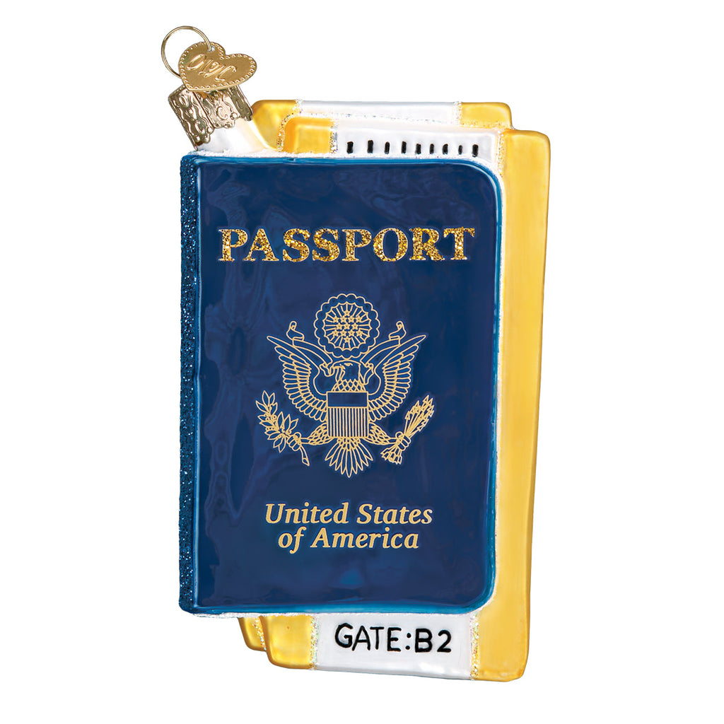 Seasonal Home Decor, Passport Ornament for Holiday Displays, Shelves and Festive Rooms, Designed for Mantels, Tables and Seasonal Decorating image 3