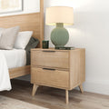 Nightstand, Haven 2 Drawer for Bedrooms, Bedside Essentials and Everyday Storage, 4 Color Options image 3