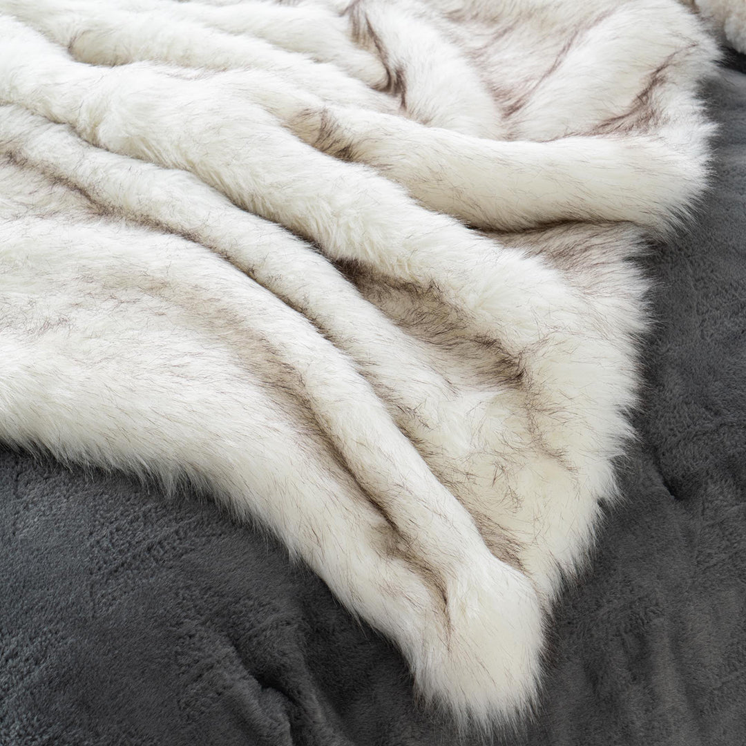 Cozy Throw Blanket, Faux Fox Fur for Living Rooms, Bedrooms and Everyday Lounging, 2 Size Options image 3