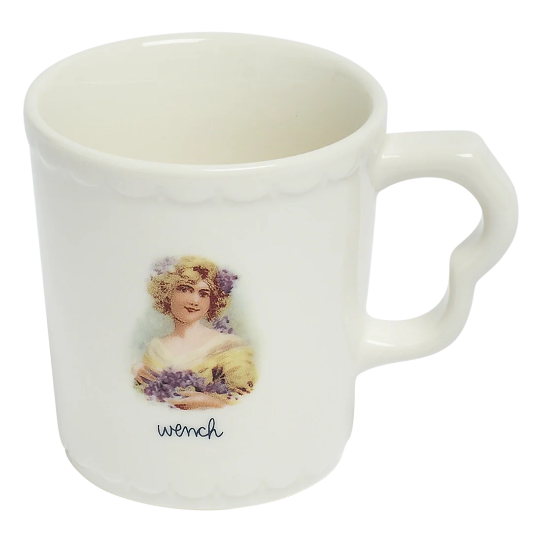 Coffee Mug, ALL IN FAMILY WENCH (10OZ) for Everyday Drinks, Home and Entertaining, Designed for Everyday Home Use image 3