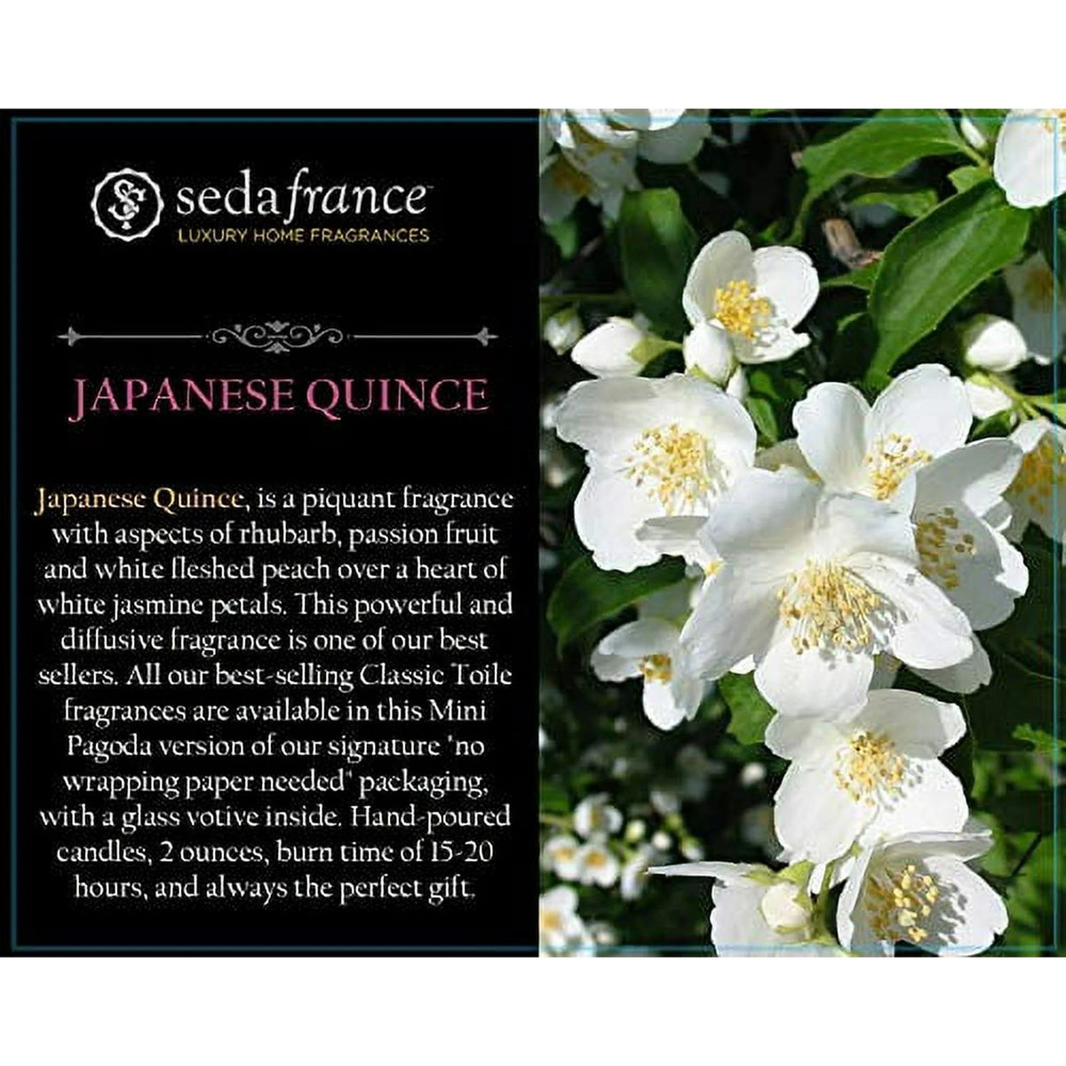 Decorative Candle, Japanese Quince Pagoda (as seen on Oprah) for Living Rooms, Bedrooms and Relaxing Evenings image 3