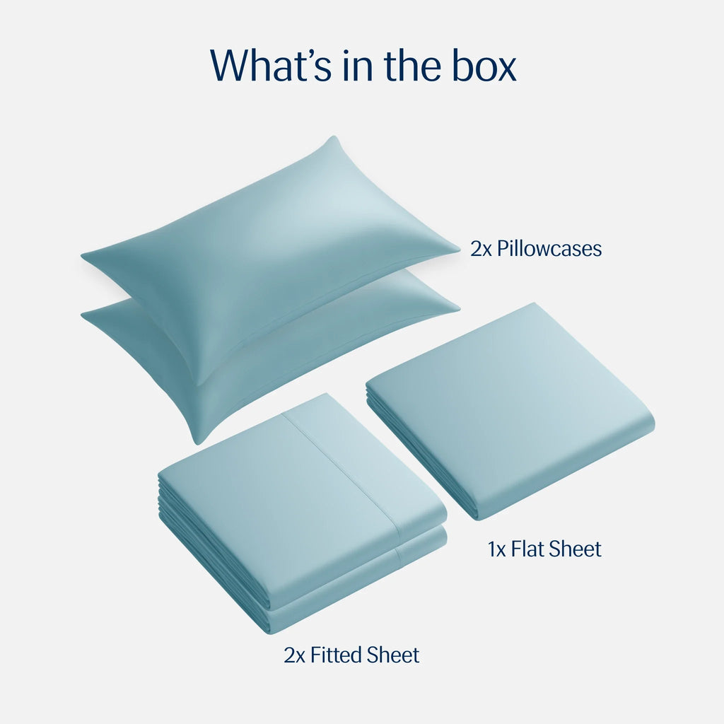 Bed Sheet Set, Evercool and Cooling for Master Bedrooms, Guest Beds and Daily Use, 7 Sizes and 6 Colors image 3