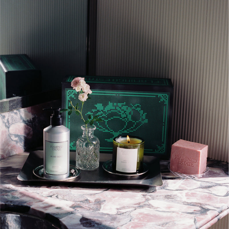 Indoor House Plant, Jasmine Damask Rose Bathroom Set for Windowsills, Home Offices and Indoor Decor image 3